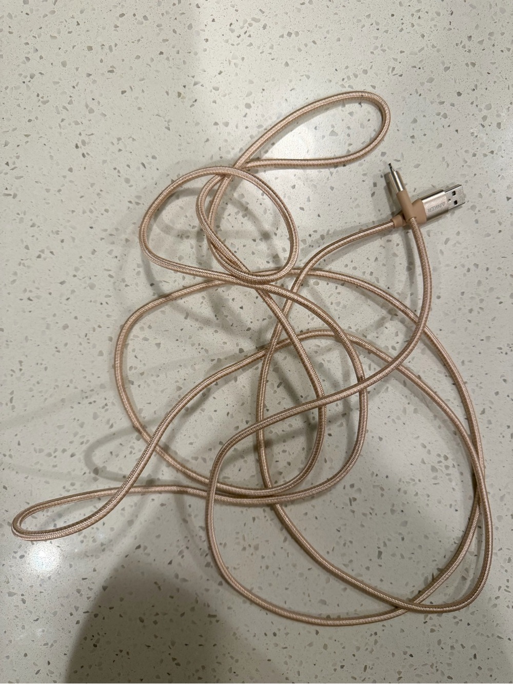 Rose Gold Lightening To USB Charging Cable